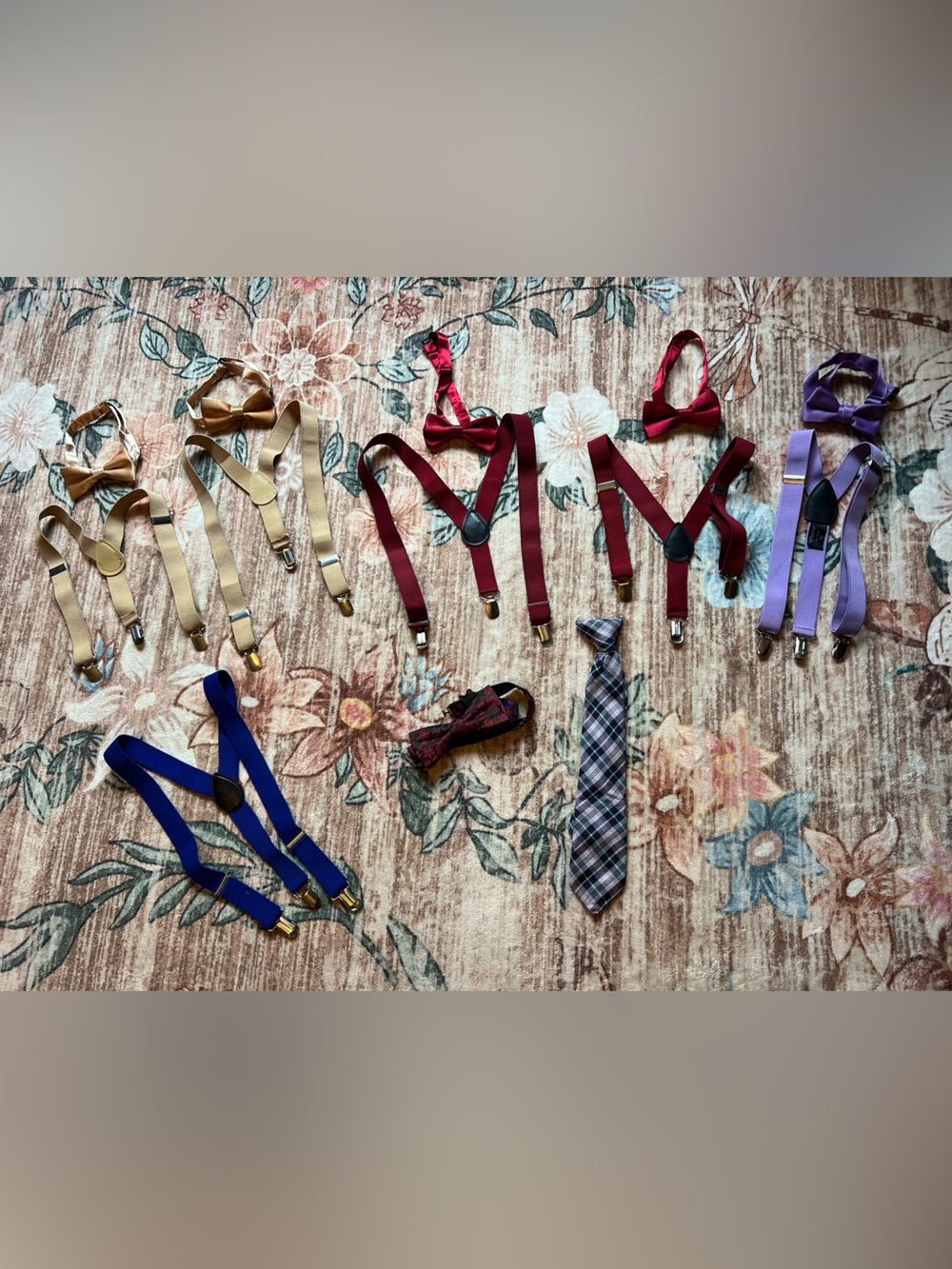 Boy Youth Suspender & Bow Tie Sets